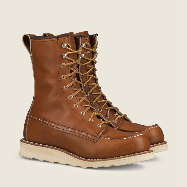 Red Wing Heritage Boots 8-inch Moc - Tall Legacy Athletics - Brown - Womens RSW407251